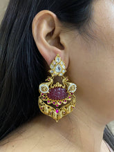 Designer Antique Polki Dangler Earrings for Women